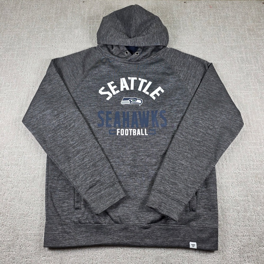 NFL Pro Line Fanatics Seattle Seahawks Hoodie Mens Large Charcoal Heather Gray